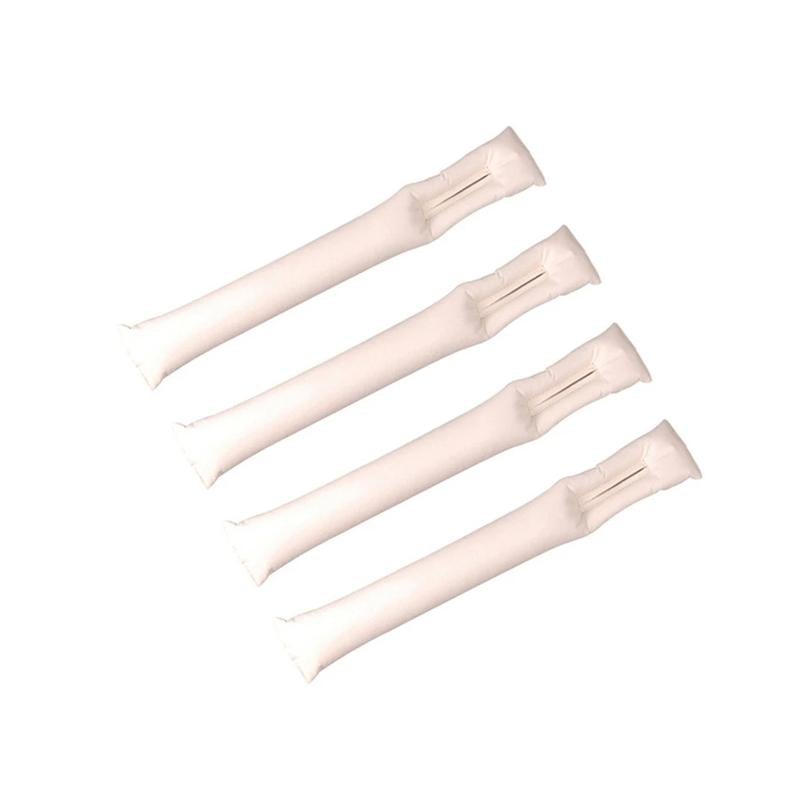 "Bilsäten mellanrumpluggar i svart PU-läder, elegant tätt designad, passar mellan bilsäte och konsol för säker förvaring."