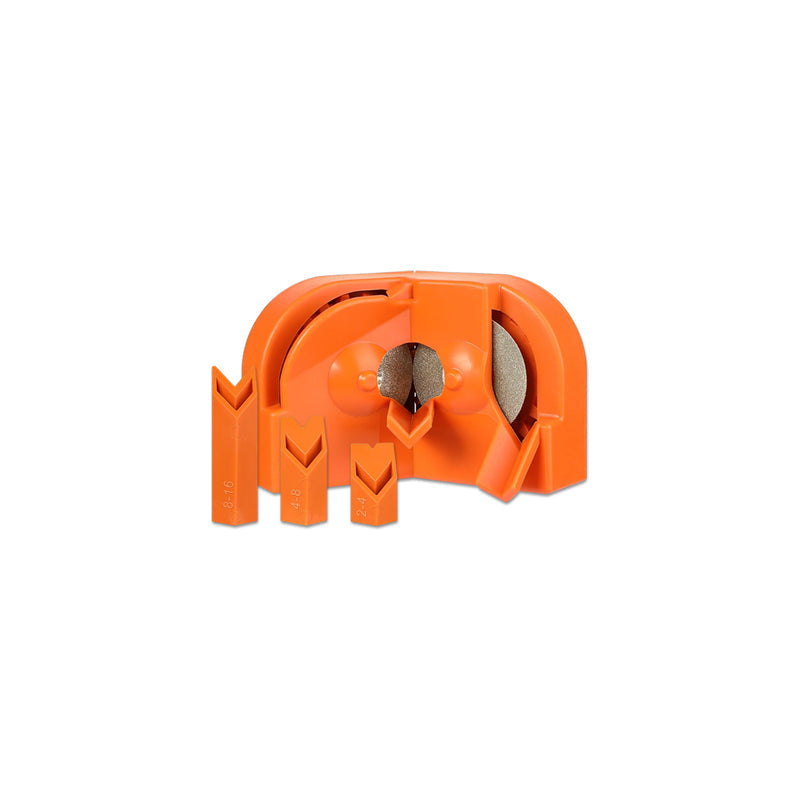 "Borrslipare med rostfri axel och diamantskiva för metall, plast och glasfiber, perfekt för precisionsarbete."