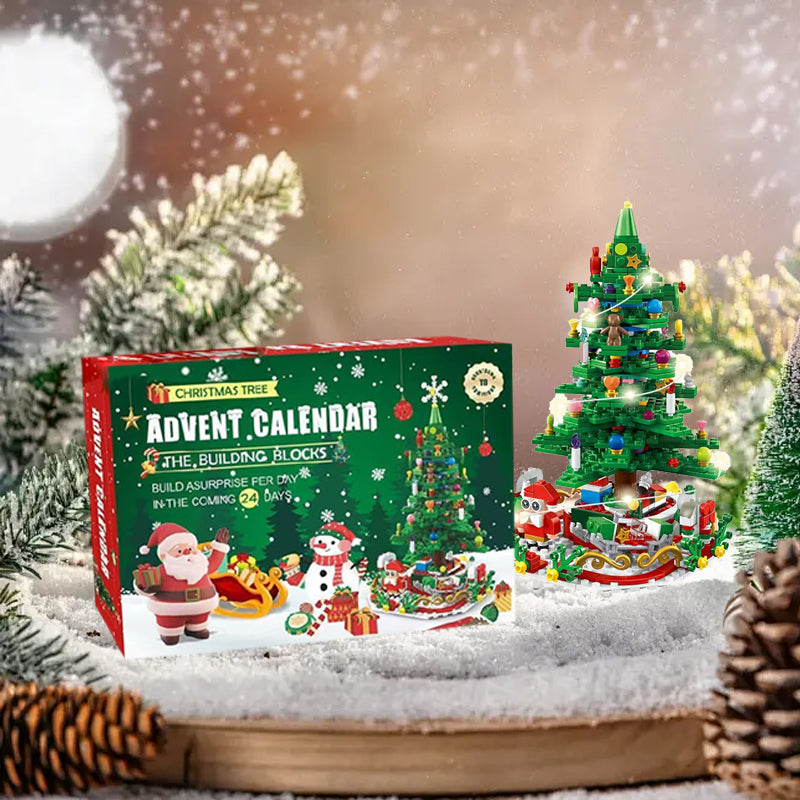 "Charmig julgran adventskalender för barn i åldrarna 3-6, perfekt som juldekoration och för att skapa magiska julminnen."