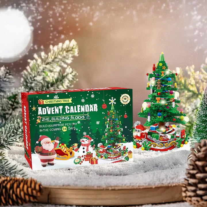 "Charmig julgran adventskalender för barn i åldrarna 3-6, perfekt som juldekoration och för att skapa magiska julminnen."