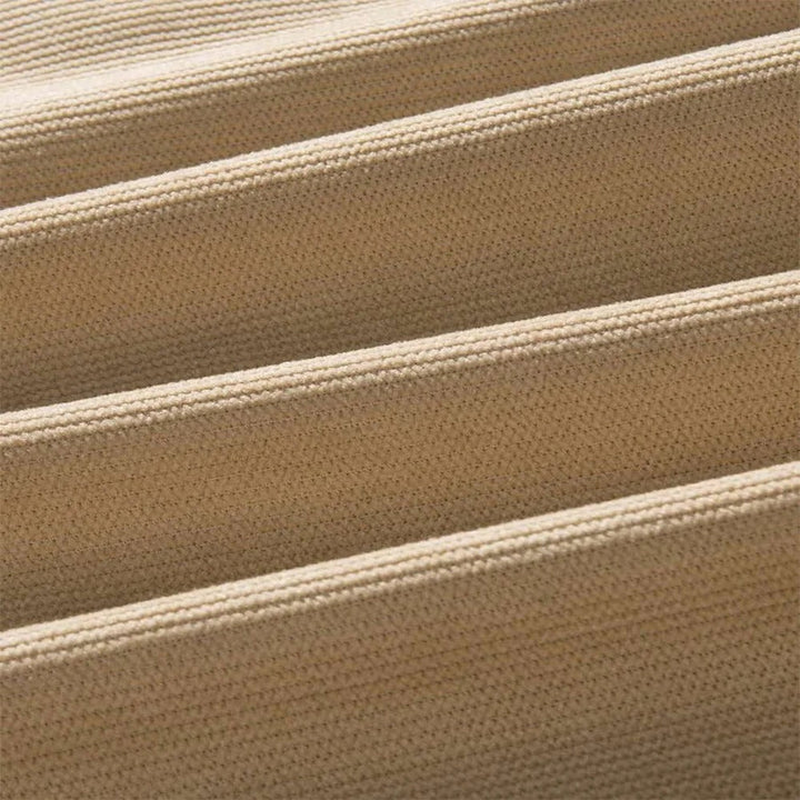 Corduroy shorts för herrar i mjuk struktur, avslappnad passform, beige färg, med praktiska fickor för vardaglig stil.