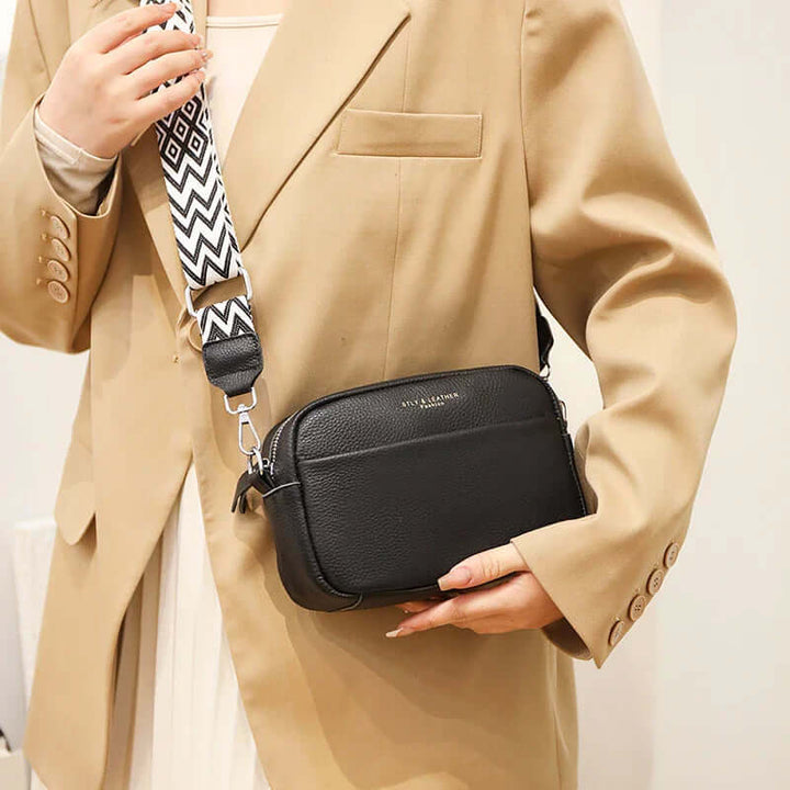 Crossbody - väska i läder av hög kvalitet för kvinnor – Stil och Funktion i Ett - Glowseva