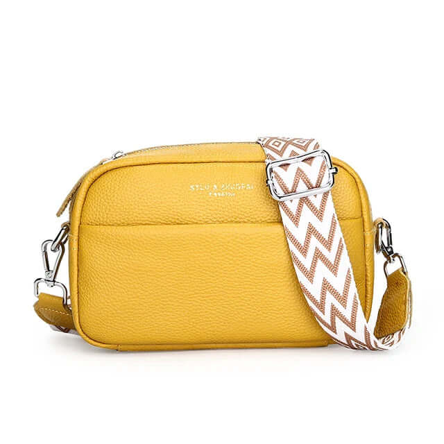 Crossbody - väska i läder av hög kvalitet för kvinnor – Stil och Funktion i Ett - Glowseva
