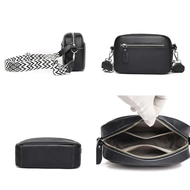 Crossbody - väska i läder av hög kvalitet för kvinnor – Stil och Funktion i Ett - Glowseva