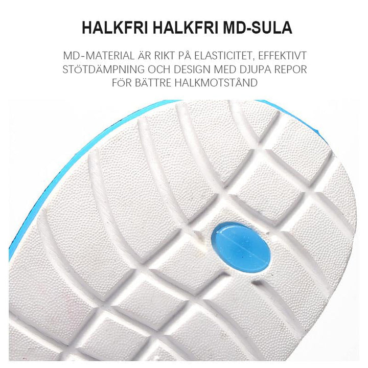 "Dam Soft Rainbow Flip-Flops Sandaler med färgglad design och mjuk EVA-sula, perfekta för både strand och vardagsbruk."