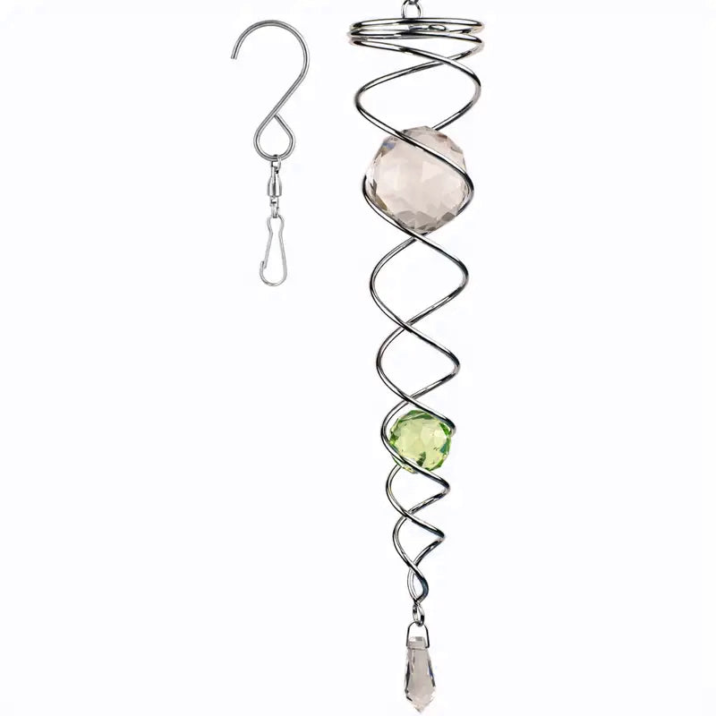 "Dekorativ spiral för hem och trädgård, elegant design, väderbeständigt material, enkel upphängning, inomhus/utomhus."
