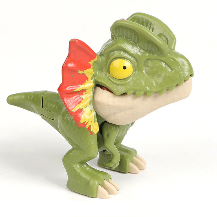 Dinosaurie-fingerdockor i plast för barn, detaljerade och färgglada, idealiska för kreativ lek med Jurassic World-tema.