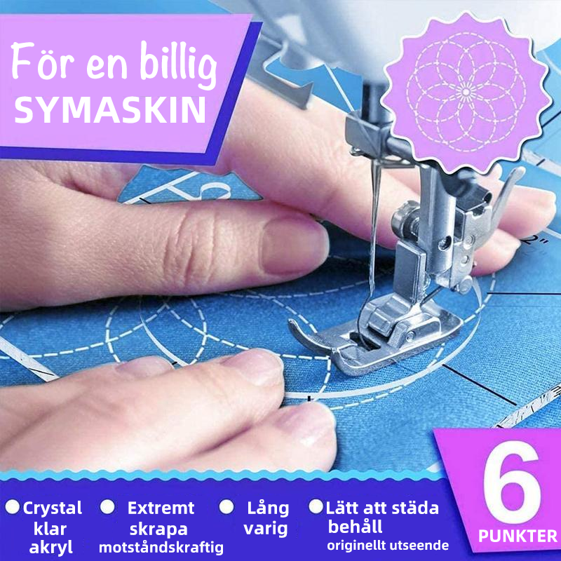 DIY Patchwork Maker Kit i färgglada tyger och symallor, perfekt för kreativa quiltprojekt och hobbyister.