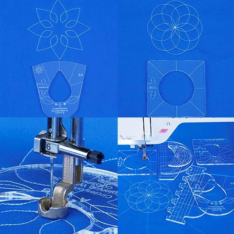 DIY Patchwork Maker Kit i färgglada tyger och symallor, perfekt för kreativa quiltprojekt och hobbyister.