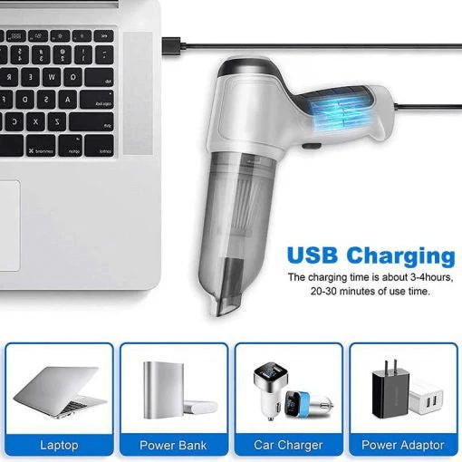 Batteridriven sladdlös mini dammsugare