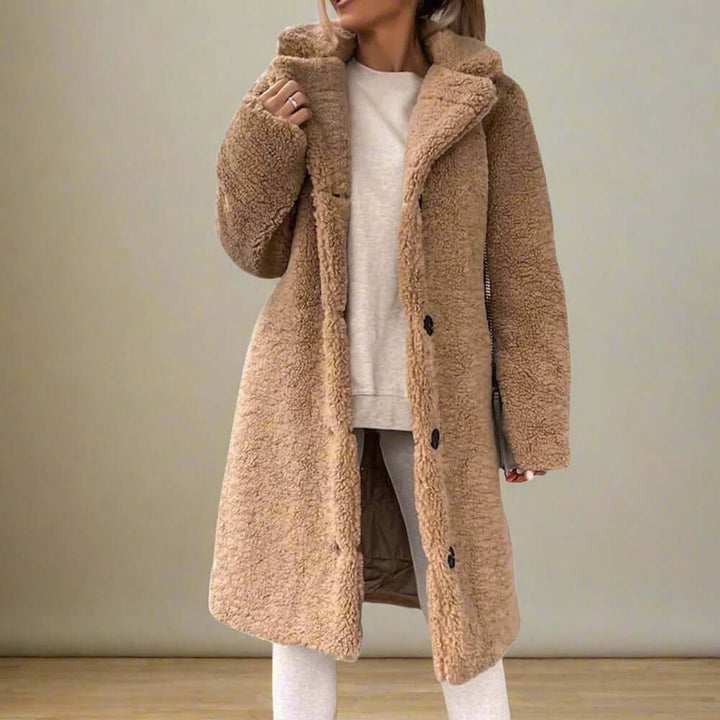 Snygg Pälsjacka för Kvinnor - Bekväm Elegant