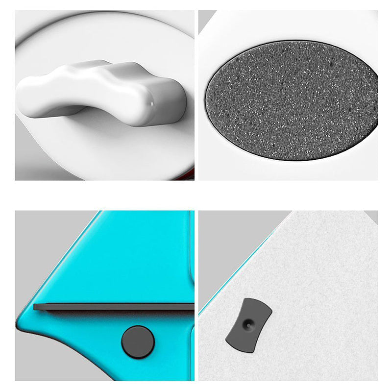 "Dubbelsidig magnetisk fönstertvätt i ABS-plast, triangulär design, säker, effektiv rengöring av fönster, inomhus användning.