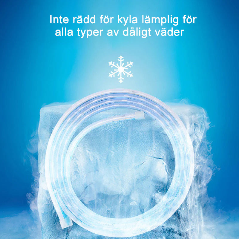 "Dynamisk LED-remsa för bilhuv, vattentät, lätt installation, ger bilen modern ljuseffekt, cool design, 1.8m silikon."