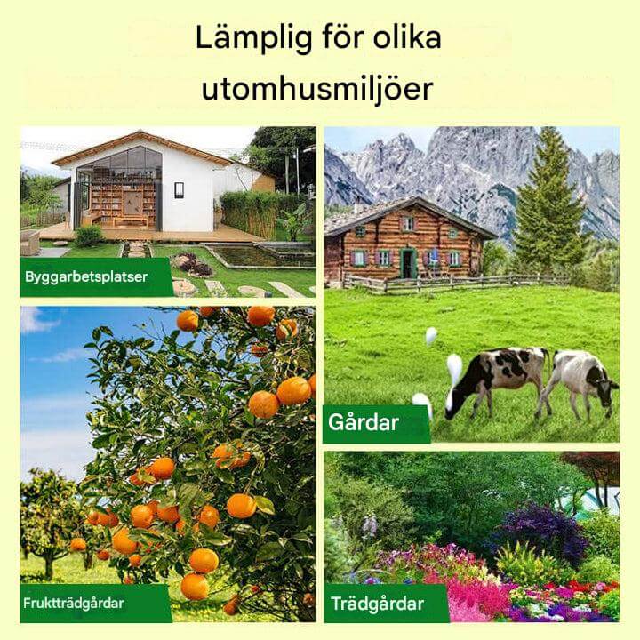 Solcellsdriven Djurhållare med Hög Volym