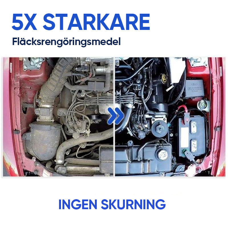 "Effektiv anti-rost spray för metall; grön flaska med blå etikett, skyddar och återställer glans på metallytor."