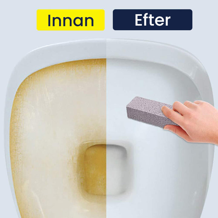Effektiv grå pimpsten för hushållsrengöring, ergonomisk design avlägsnar smuts utan repor, miljövänlig lösning.