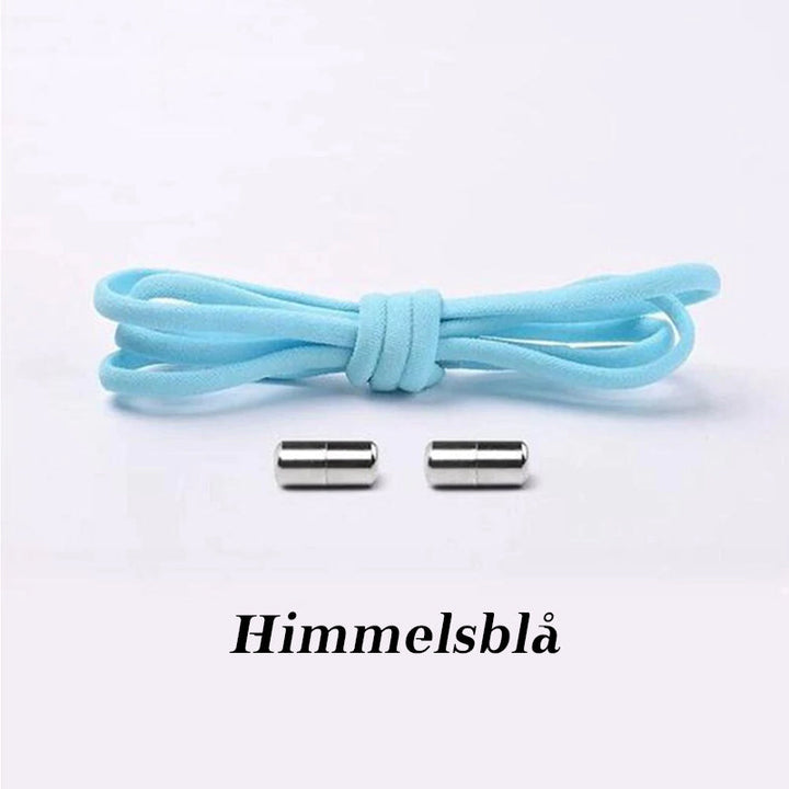 "Elastiska skosnören med metallkapslar, unisex, färgglada alternativ, enkelhet och bekvämlighet, för alla skor."