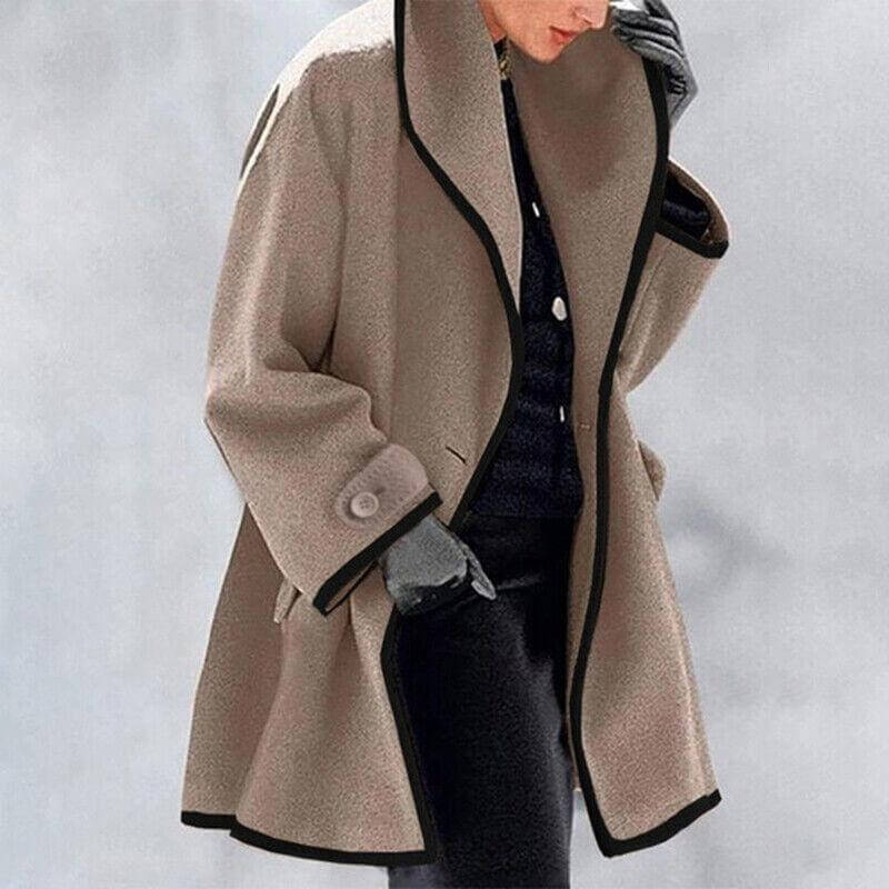 Elegant Damkappa med Vidd, Vindtålig och Isolerad, Perfekt för Höst och Vinter - Glowseva