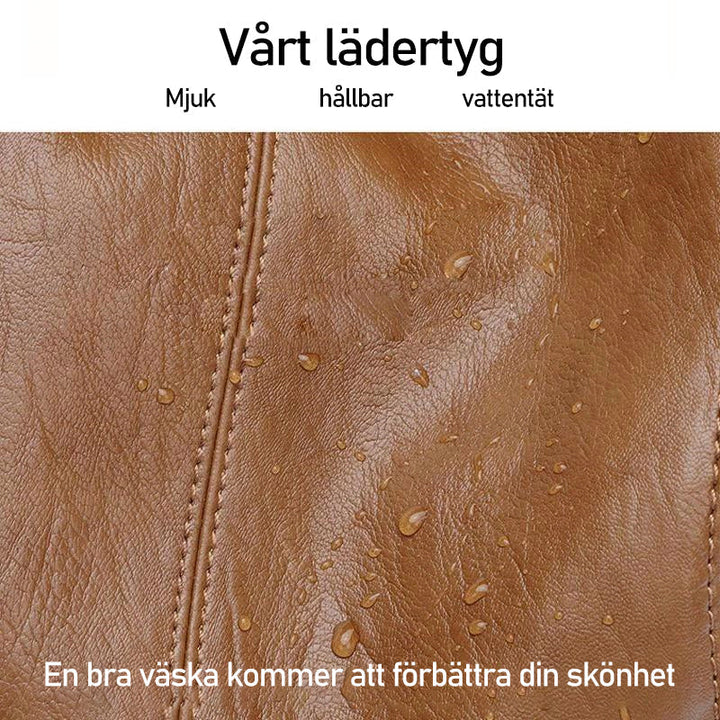 "Elegant damläderryggsäck i svart, brun, grå, grön eller rosa, multifunktionell för arbete och vardag."