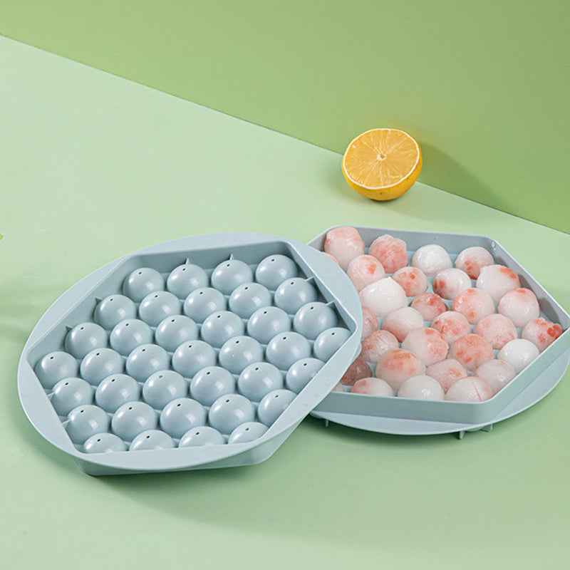 "Elegant isbitsform i bollform för köket, rosa och blå, gör perfekta runda isbollar för drycker som whisky och cocktails."