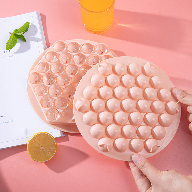 "Elegant isbitsform i bollform för köket, rosa och blå, gör perfekta runda isbollar för drycker som whisky och cocktails."