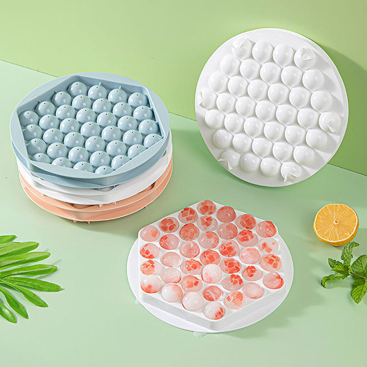"Elegant isbitsform i bollform för köket, rosa och blå, gör perfekta runda isbollar för drycker som whisky och cocktails."