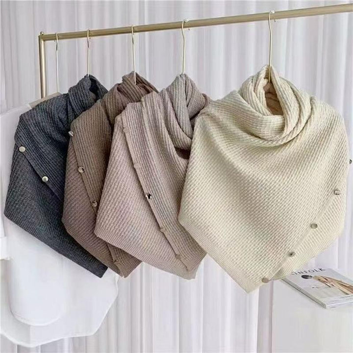 "Elegant Kashmir Pashminasjal för kvinnor i monokrom design, mjuk och lyxig med svartvita färger, perfekt accessoar."
