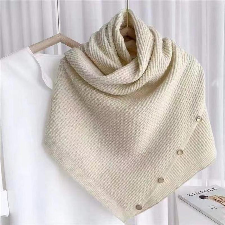 "Elegant Kashmir Pashminasjal för kvinnor i monokrom design, mjuk och lyxig med svartvita färger, perfekt accessoar."