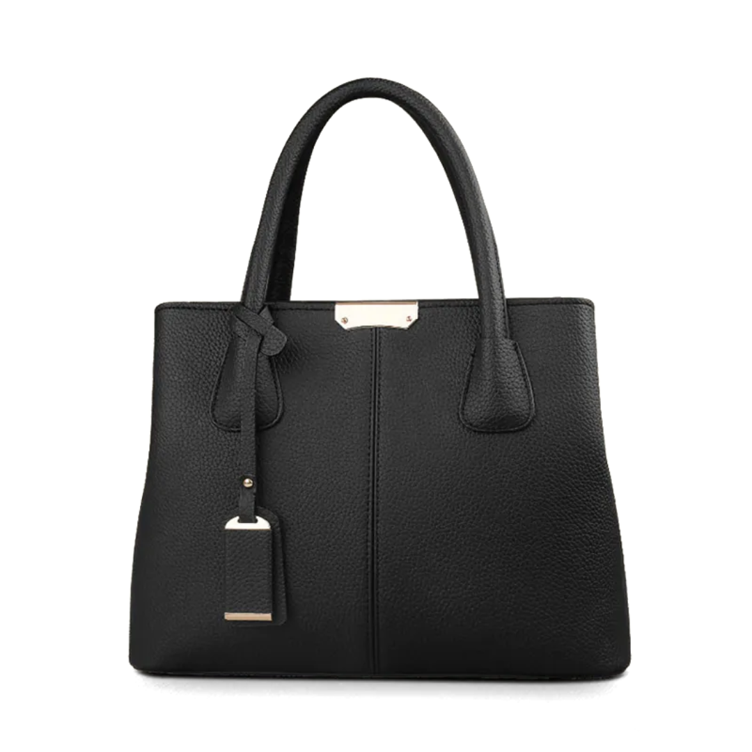 "Elegant lila crossbody väska i konstläder med justerbar rem, perfekt för stilfull daglig användning och komfort."