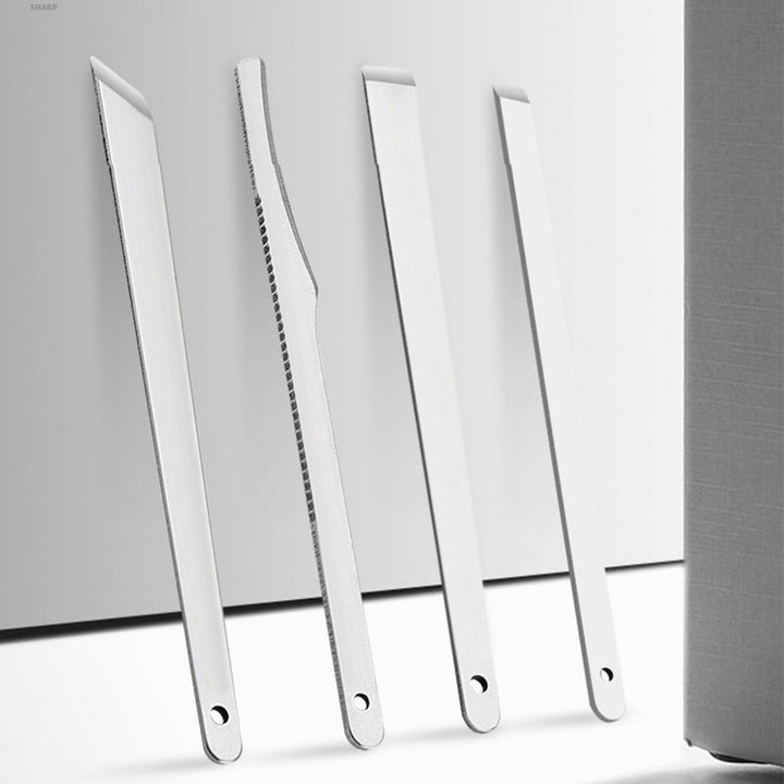 "Elegant nagelvårdsset, ergonomiska verktyg i stålfodral med svart PU-läder, för manikyr och pedikyr."