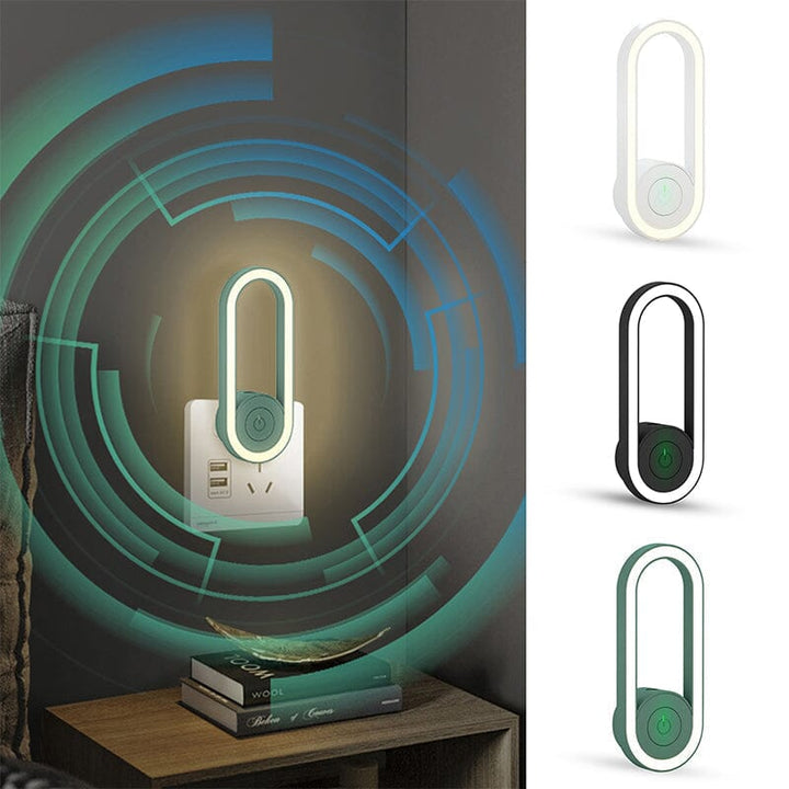 "Elegant och modern USB myggavstötare, grön/vit, för skadedjurskontroll med ultraljud, kompakt och lättanvänd."