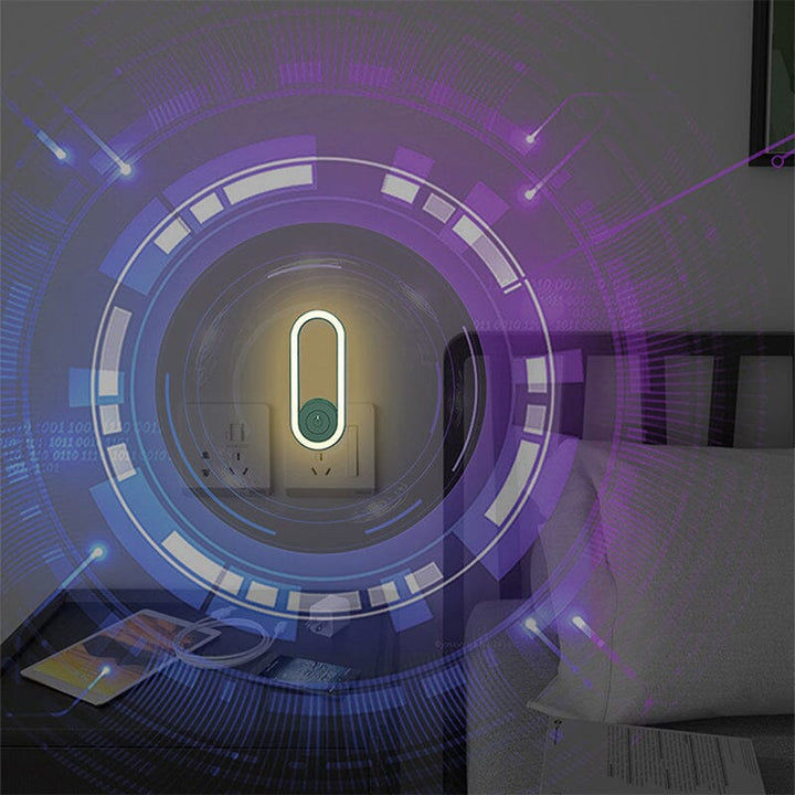 "Elegant och modern USB myggavstötare, grön/vit, för skadedjurskontroll med ultraljud, kompakt och lättanvänd."