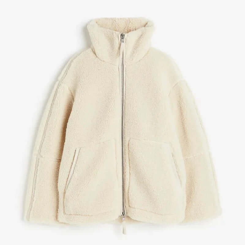 Elegant Oversize Varm Jacka för Kvinnor - Vinterjacka i Chic Design - Glowseva