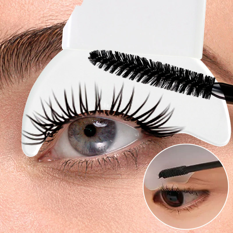 "Elegant silikonverktyg för ögonmakeup, ergonomiskt designad för precis applicering av mascara, eyeliner och ögonskugga."