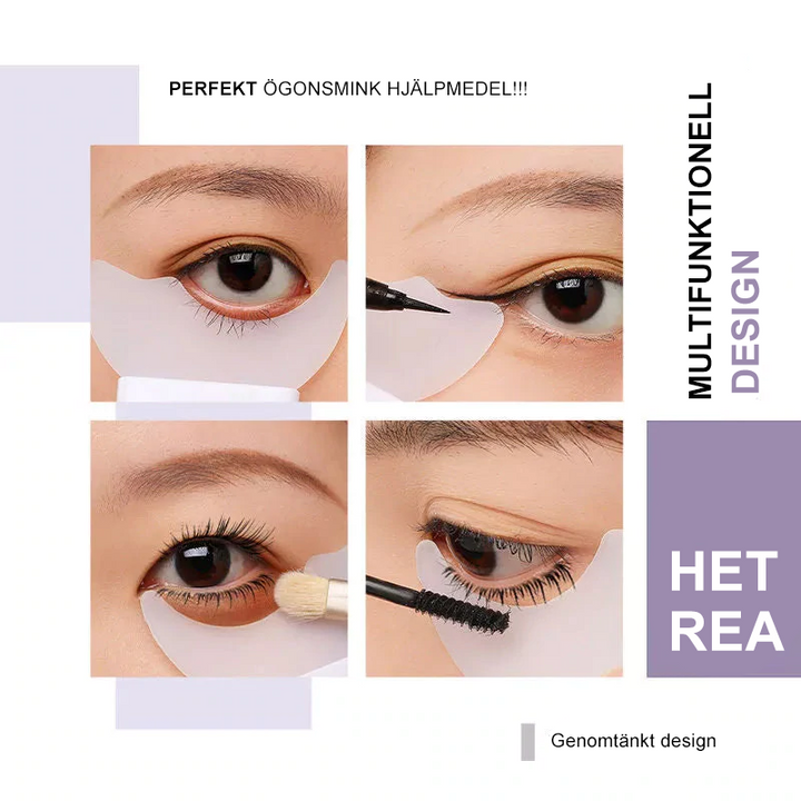 "Elegant silikonverktyg för ögonmakeup, ergonomiskt designad för precis applicering av mascara, eyeliner och ögonskugga."