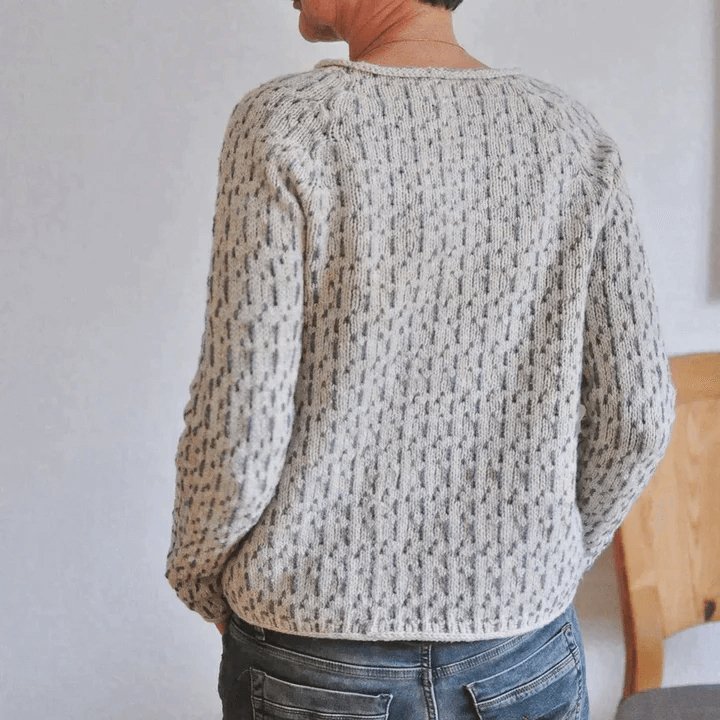 Elegant stickad tröja för kvinnor - Glowseva