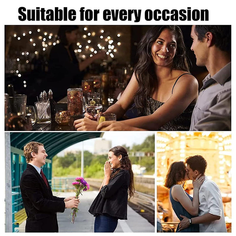 "Elegant unisexparfymflaska i guld och svart med långvarig sofistikerad doft för både män och kvinnor."