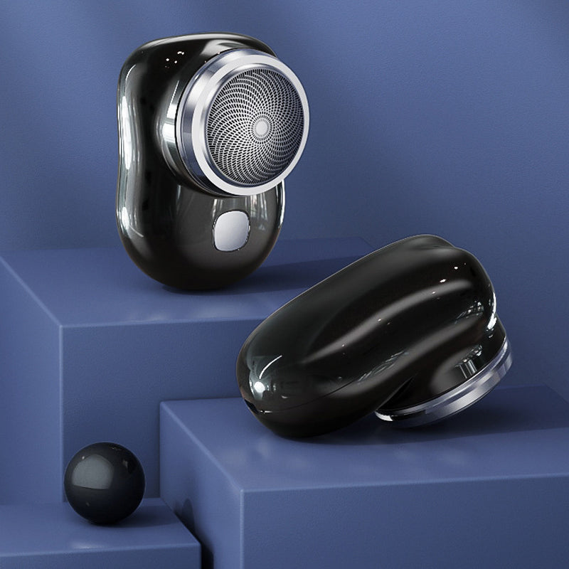 "Elegant USB mini rakapparat för snabb, bekväm rakning. Kompakt, bärbar och perfekt för både våt och torr användning."