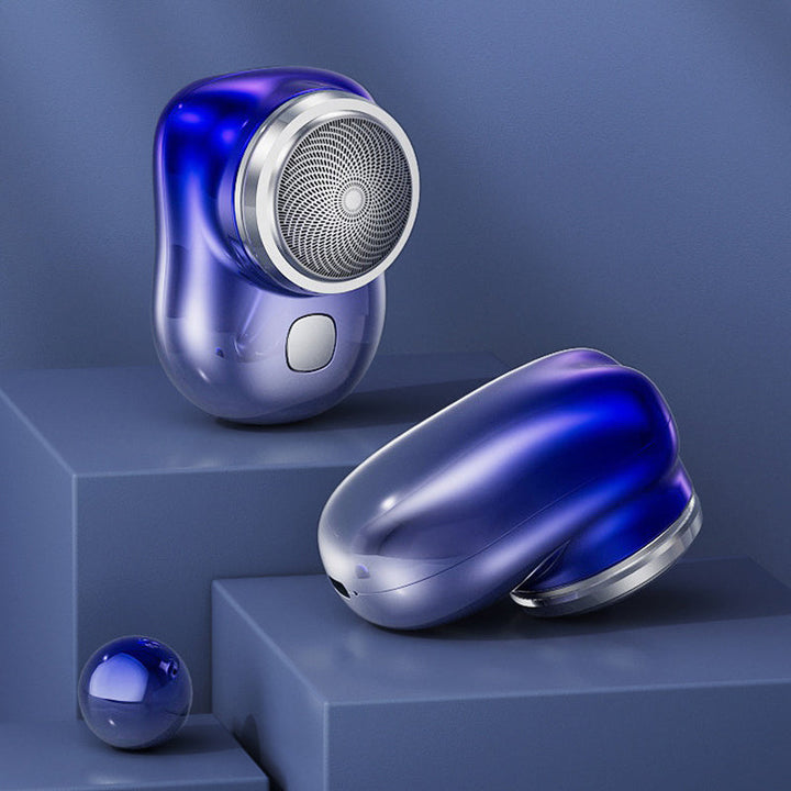 "Elegant USB mini rakapparat för snabb, bekväm rakning. Kompakt, bärbar och perfekt för både våt och torr användning."