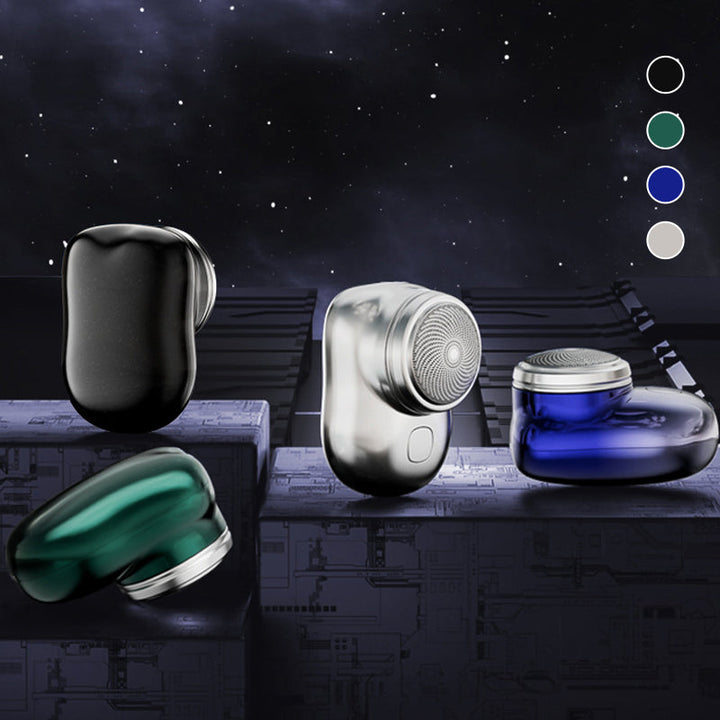 "Elegant USB mini rakapparat för snabb, bekväm rakning. Kompakt, bärbar och perfekt för både våt och torr användning."