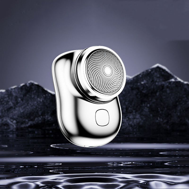 "Elegant USB mini rakapparat för snabb, bekväm rakning. Kompakt, bärbar och perfekt för både våt och torr användning."