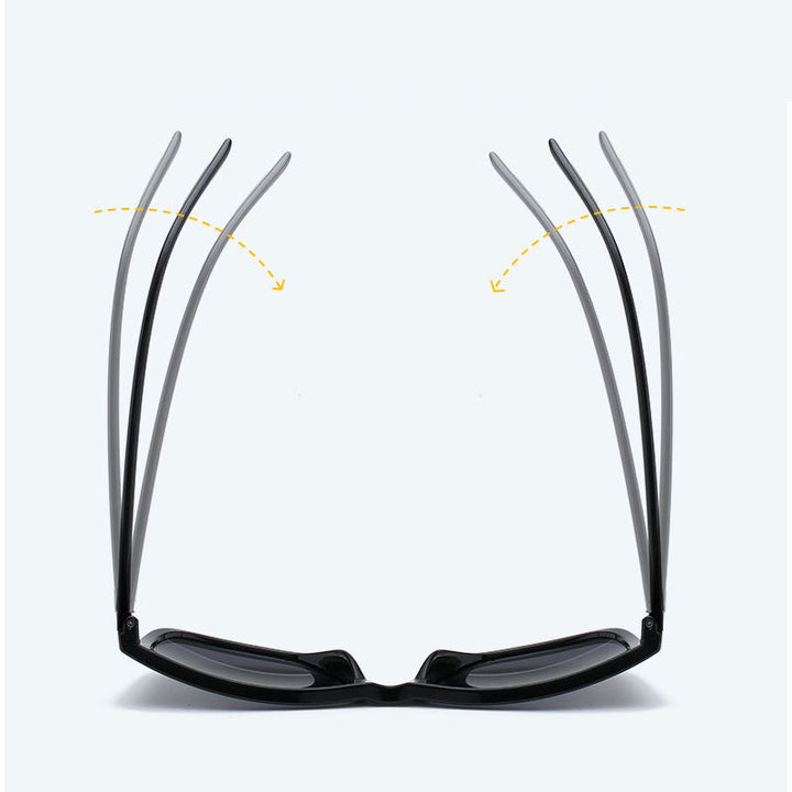 "Eleganta polariserade herr solglasögon med TR90 ram, lätta och hållbara, för optimal synlighet och UV400 skydd."