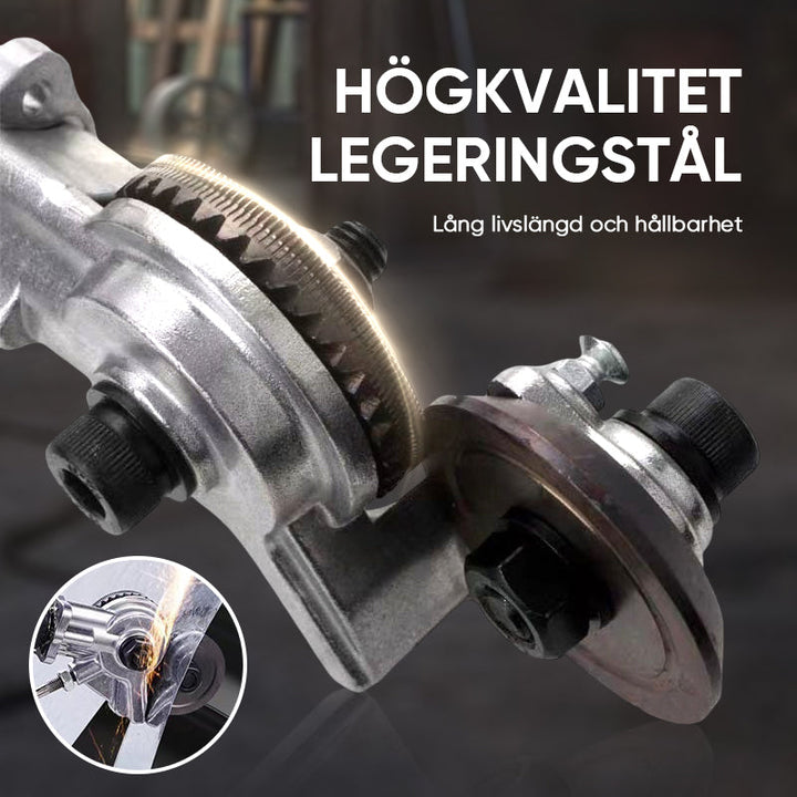"Elektrisk blå metalborrsax för precisionsskärning i metall, robust design, lämplig för hem- och proffsbruk."