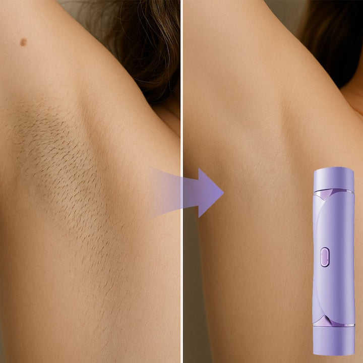 "Elektrisk dubbla huvud trimmer, hudvänlig, säker rakning hela kroppen, innovativ, smidig design för kort/långt hår."