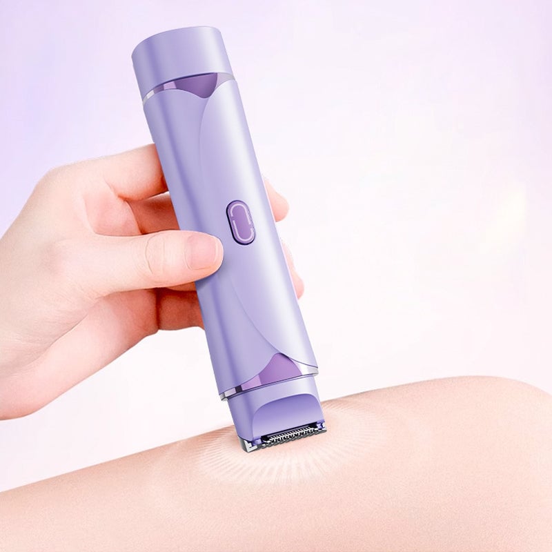 "Elektrisk dubbla huvud trimmer, hudvänlig, säker rakning hela kroppen, innovativ, smidig design för kort/långt hår."