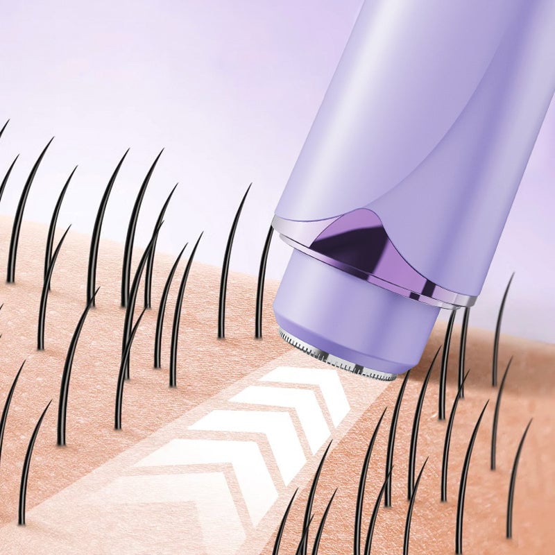 "Elektrisk dubbla huvud trimmer, hudvänlig, säker rakning hela kroppen, innovativ, smidig design för kort/långt hår."