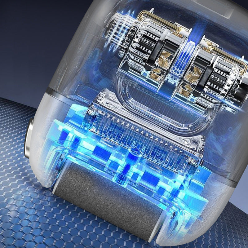 "Elektrisk fotslip med LCD-skärm, ergonomisk design, perfekt för att ta bort förhårdnader och vårda fötternas hälsa."