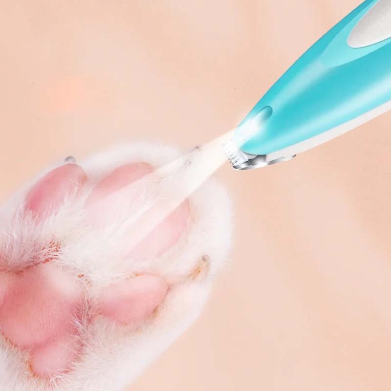 "Elektrisk hundtrimmer med LED och USB-laddning, ergonomisk design, multifunktionella skärare för precisionsgrooming."