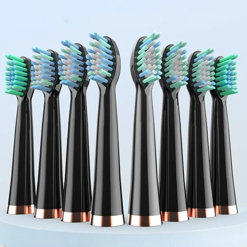 Elektrisk sonic-tandborste för vuxna, vit design, flera lägen för djup rengöring, med smart timer och högvibrerande teknologi