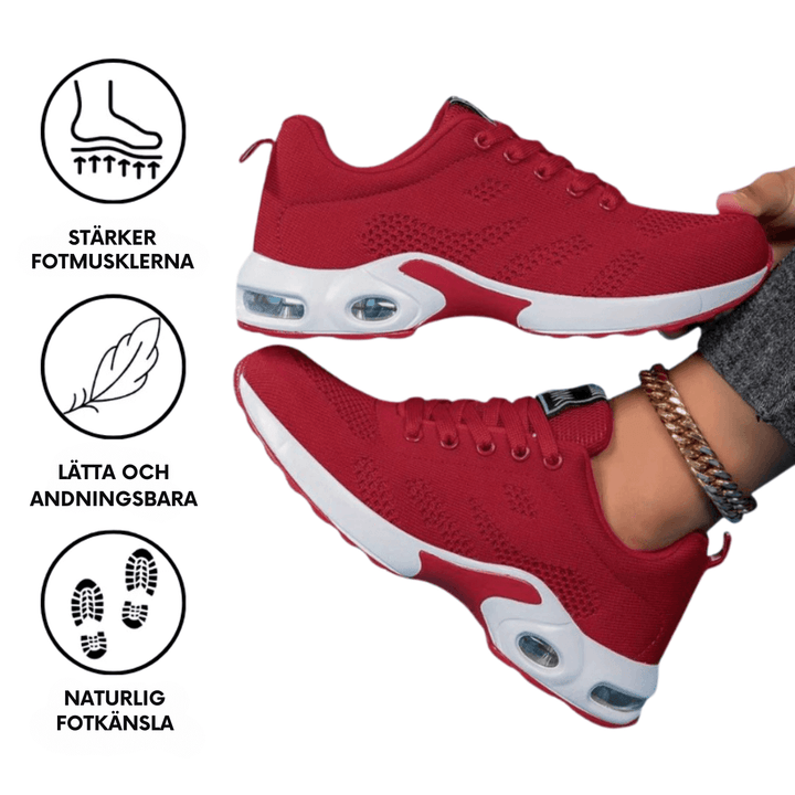 "ErgoFlex ortopediska skor dam, ergonomisk design, flera färger, komfort och stöd för långa promenader."